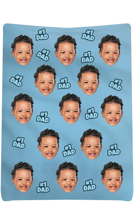 Custom #1 Dad Blanket - Image 2