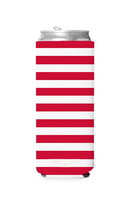 American Flag Stripes Predesigned Can Cooler - Image 2