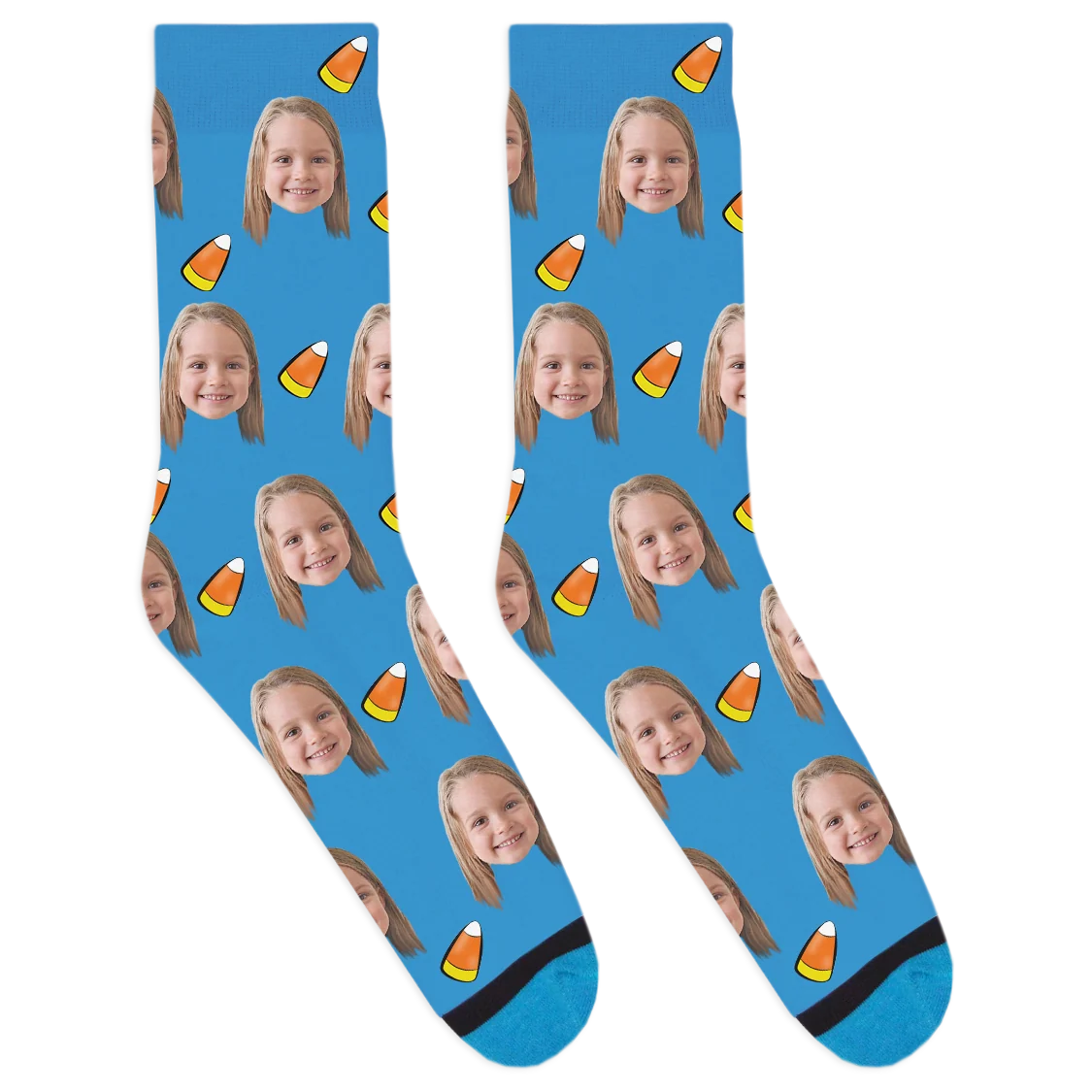 Custom Candy Corn Socks - Image 3