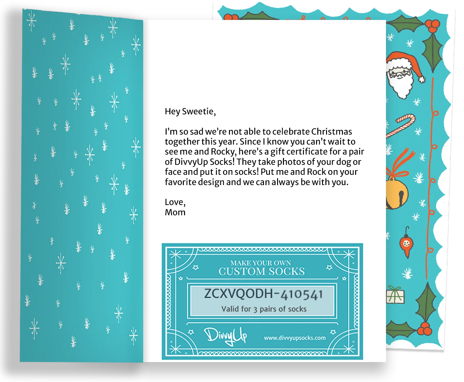Custom Christmas Card + Gift Certificate