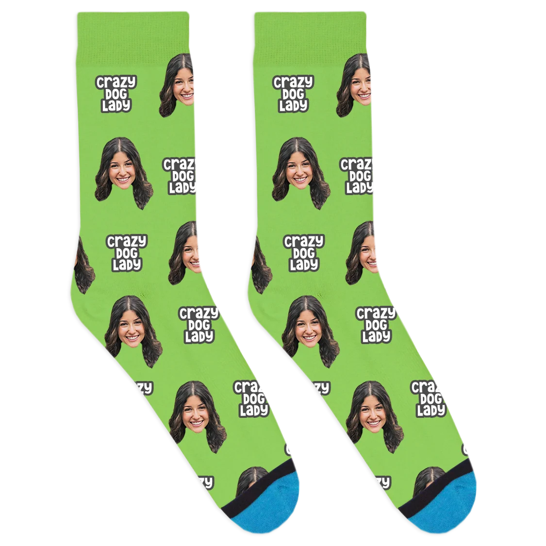 Custom Crazy Dog Lady Socks