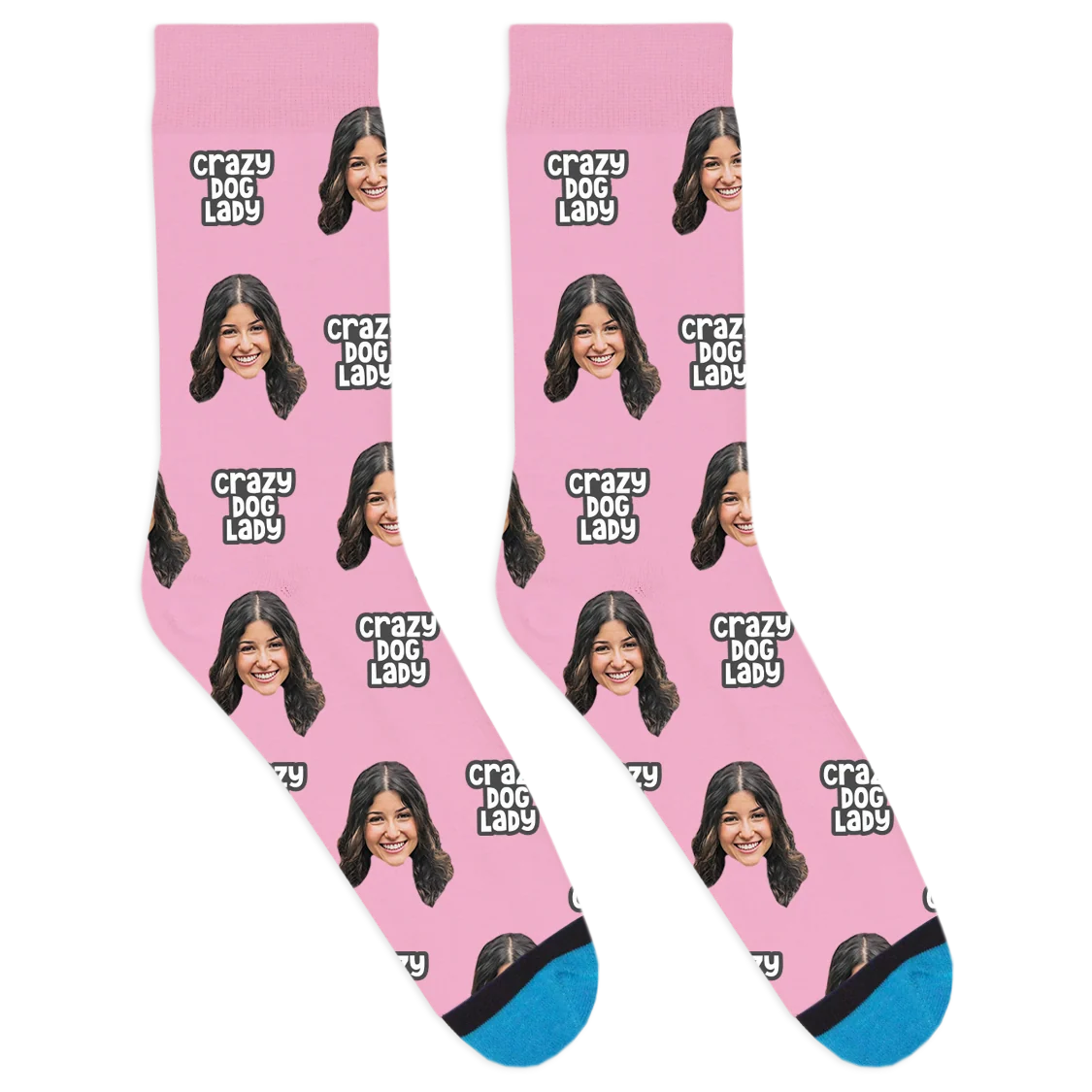 Custom Crazy Dog Lady Socks - Image 7