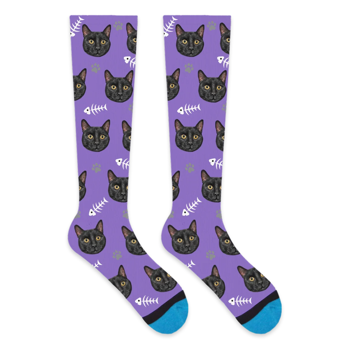 Custom Cat Compression Socks - Image 8