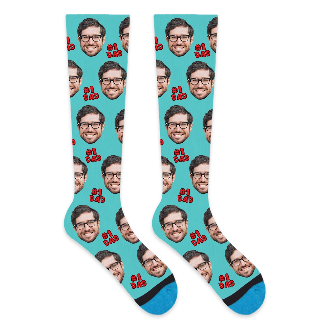 Custom #1 Dad Compression Socks - Image 19