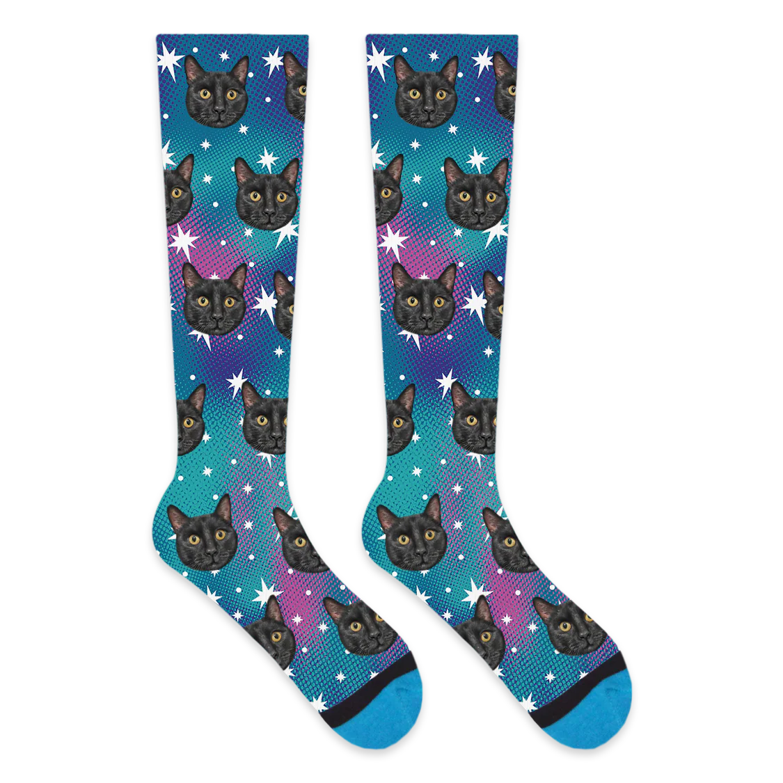 Custom Galaxy Compression Socks