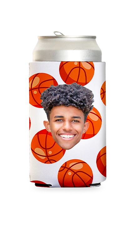 Custom Basketball Can Cooler