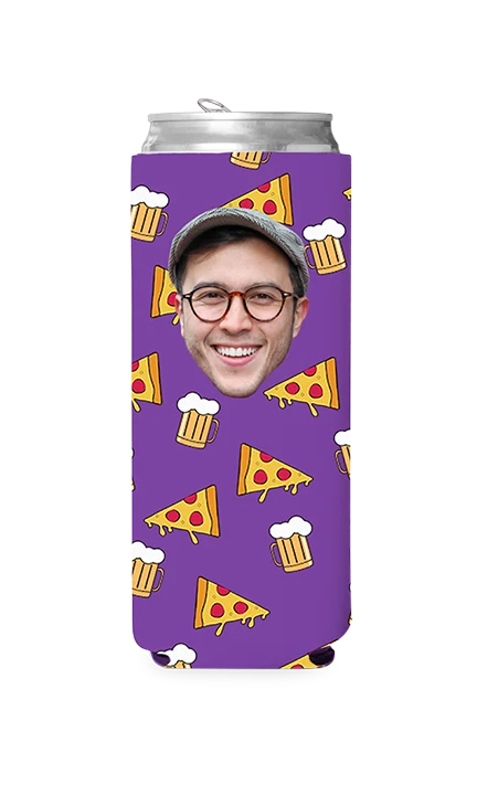 Custom Beer and Pizza Can Cooler - Image 9