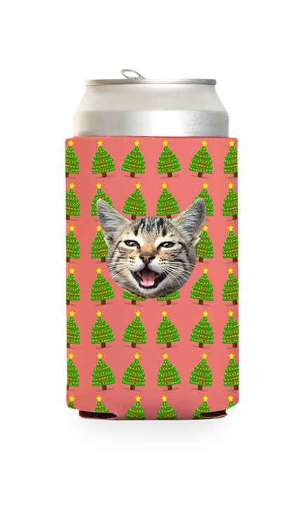 Custom Christmas Trees Can Cooler - Image 12