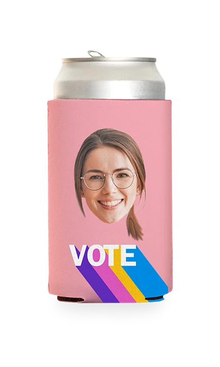Custom Colorful Vote Can Cooler - Image 17