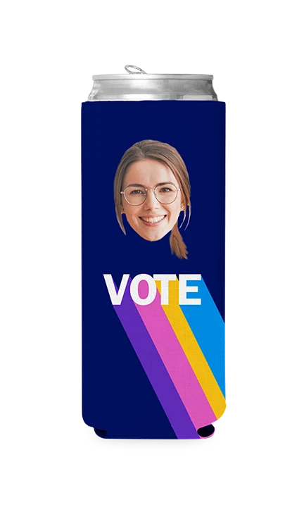 Custom Colorful Vote Can Cooler - Image 4