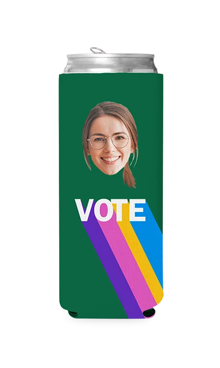Custom Colorful Vote Can Cooler - Image 6