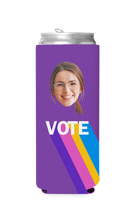 Custom Colorful Vote Can Cooler - Image 9