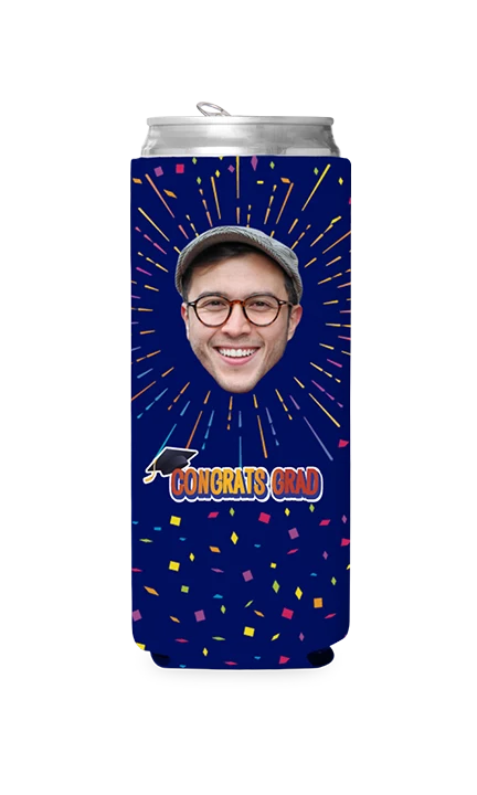 Custom Congrats Grad Can Cooler - Image 3