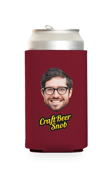 Custom Craft Beer Snob Can Cooler - Image 14