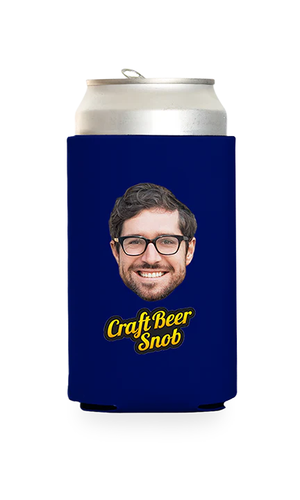 Custom Craft Beer Snob Can Cooler - Image 16
