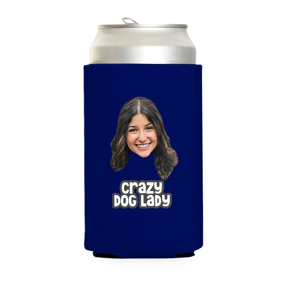 Custom Crazy Dog Lady Can Cooler - Image 16