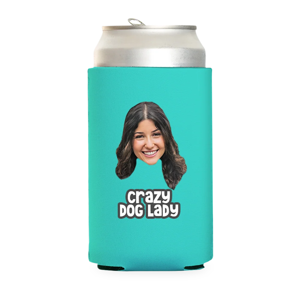 Custom Crazy Dog Lady Can Cooler - Image 19