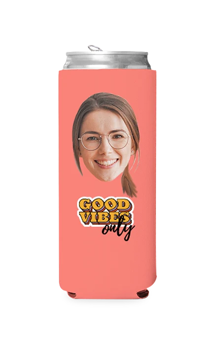 Custom Good Vibes Only Can Cooler - Image 2