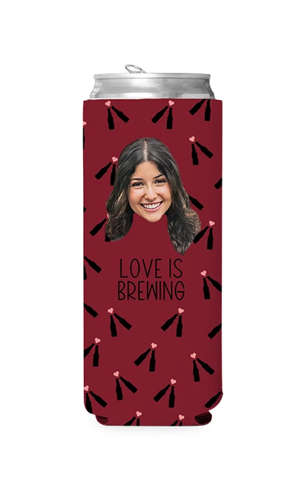 Custom Love is Brewing Can Cooler - Image 4