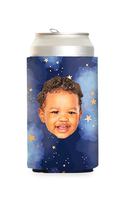 Custom Night Sky Can Cooler