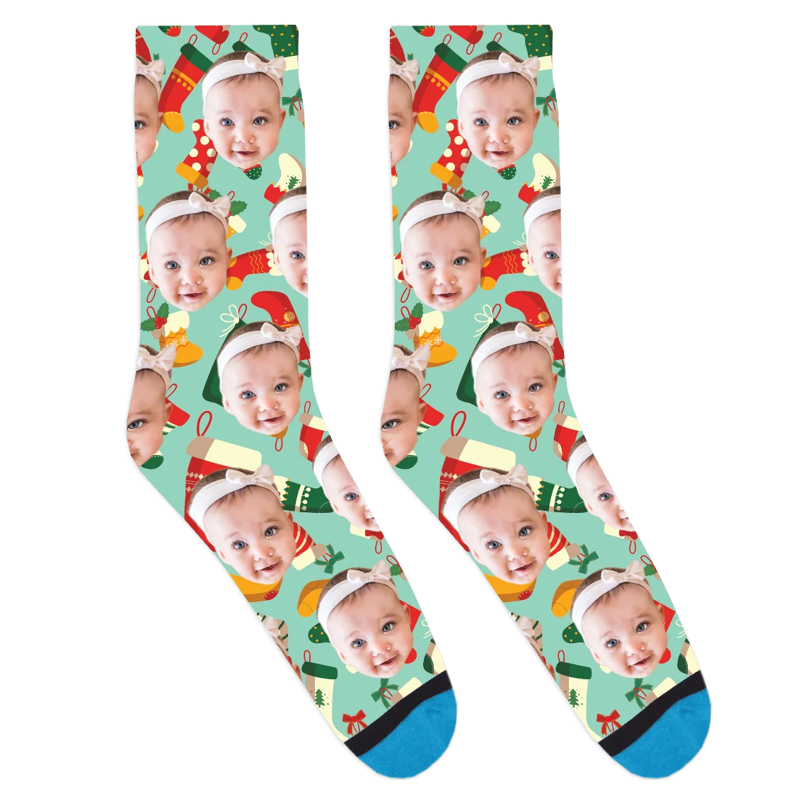 Custom Santa Stocking Socks