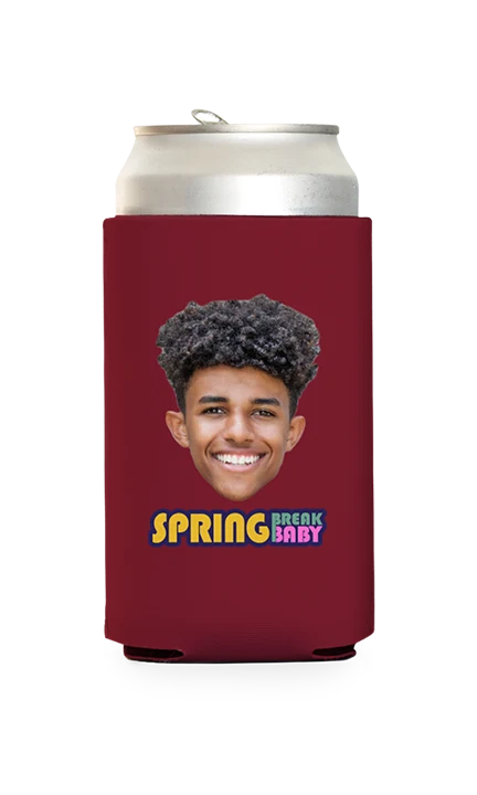 Custom Spring Break Baby Can Cooler - Image 5