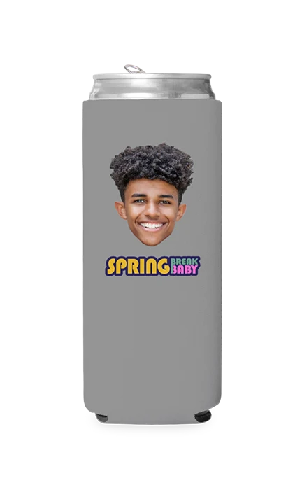 Custom Spring Break Baby Can Cooler - Image 8