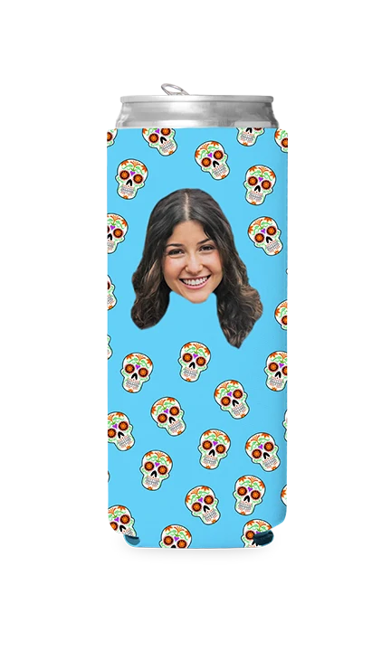 Custom Sugar Skulls Can Cooler - Image 10