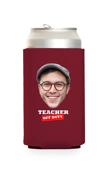 Custom Teacher Off Duty Can Cooler - Image 14