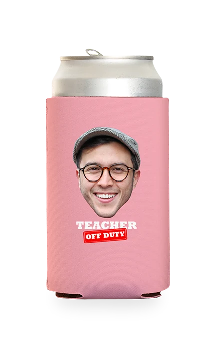 Custom Teacher Off Duty Can Cooler - Image 17