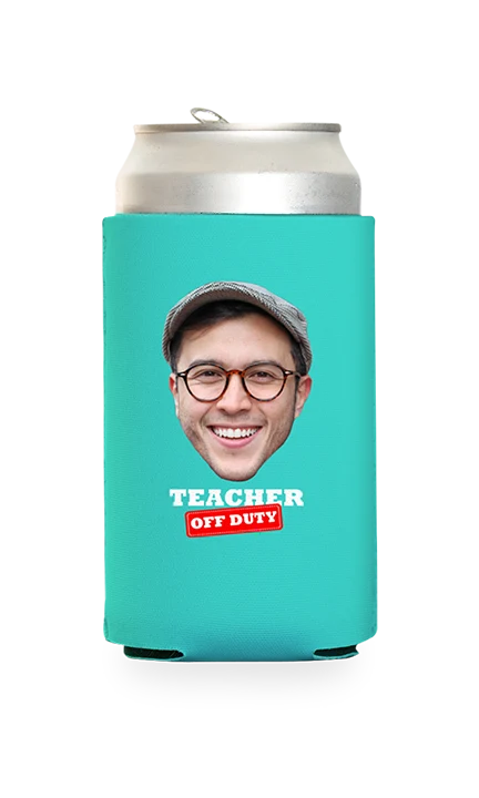 Custom Teacher Off Duty Can Cooler - Image 19
