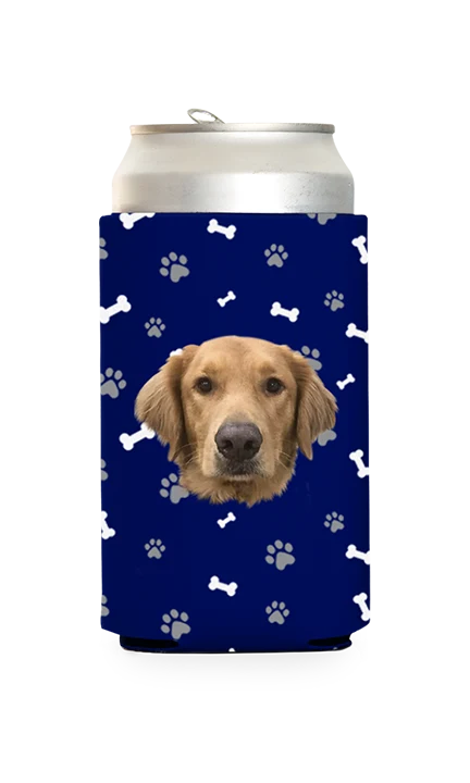 Custom Dog Pattern Can Cooler - Image 11