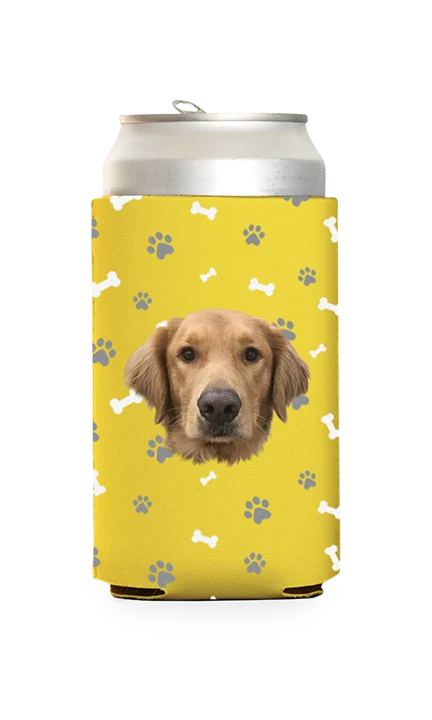 Custom Dog Pattern Can Cooler - Image 17