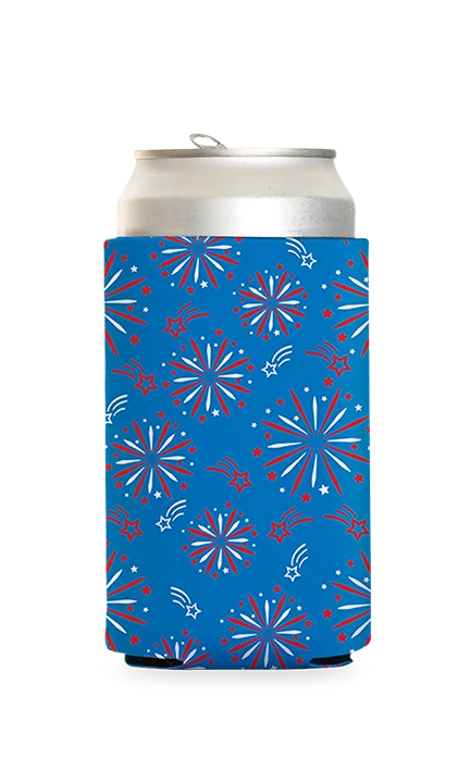 Fireworks Predesigned Can Cooler