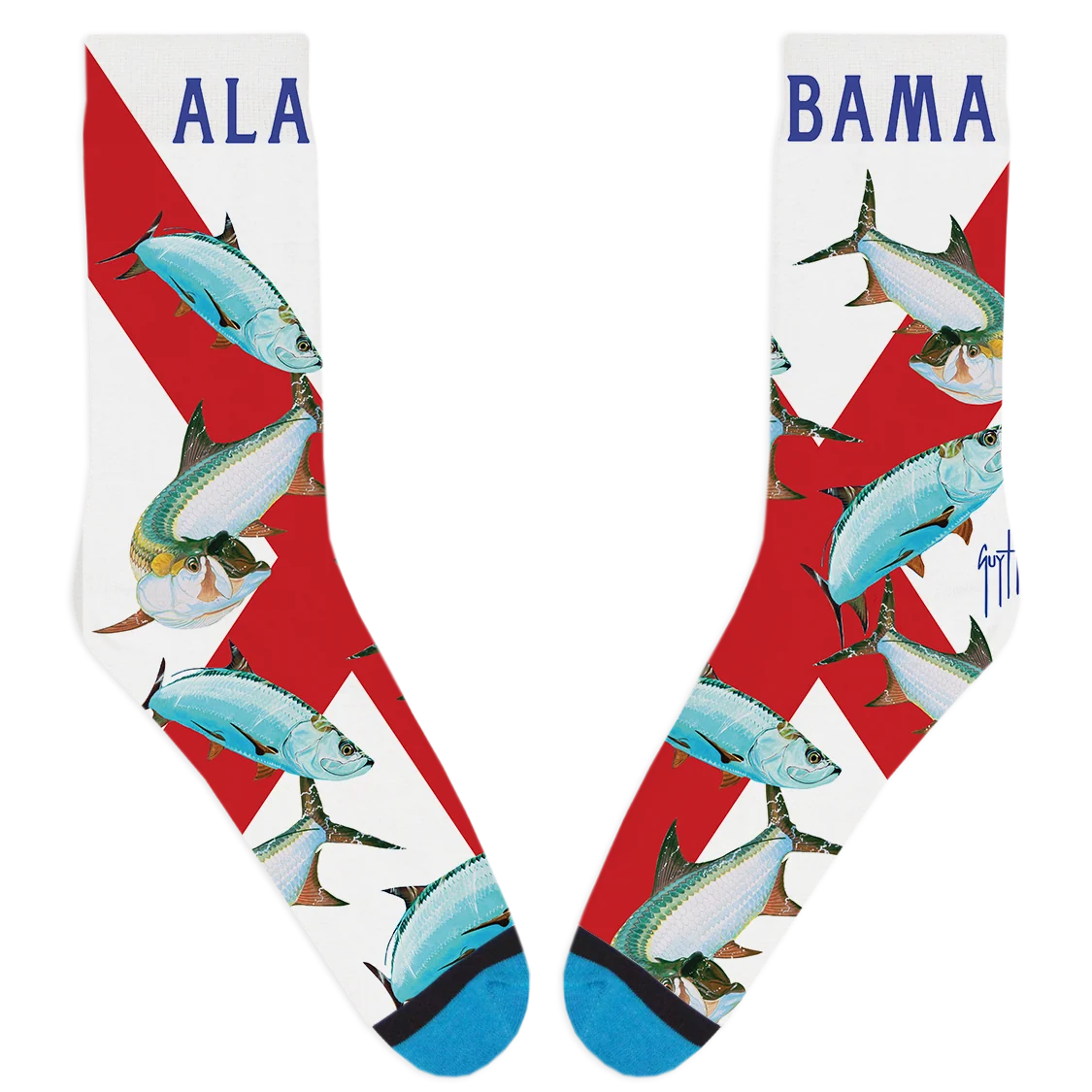Guy Harvey Alabama Tarpon Socks