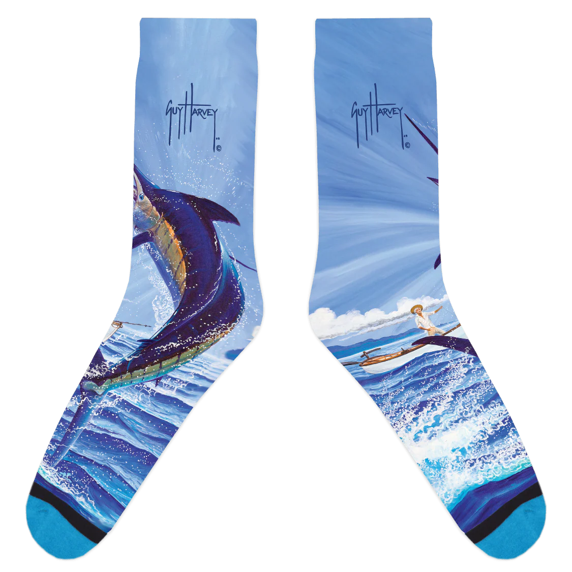 Guy Harvey Old Man and the Sea 1 Socks
