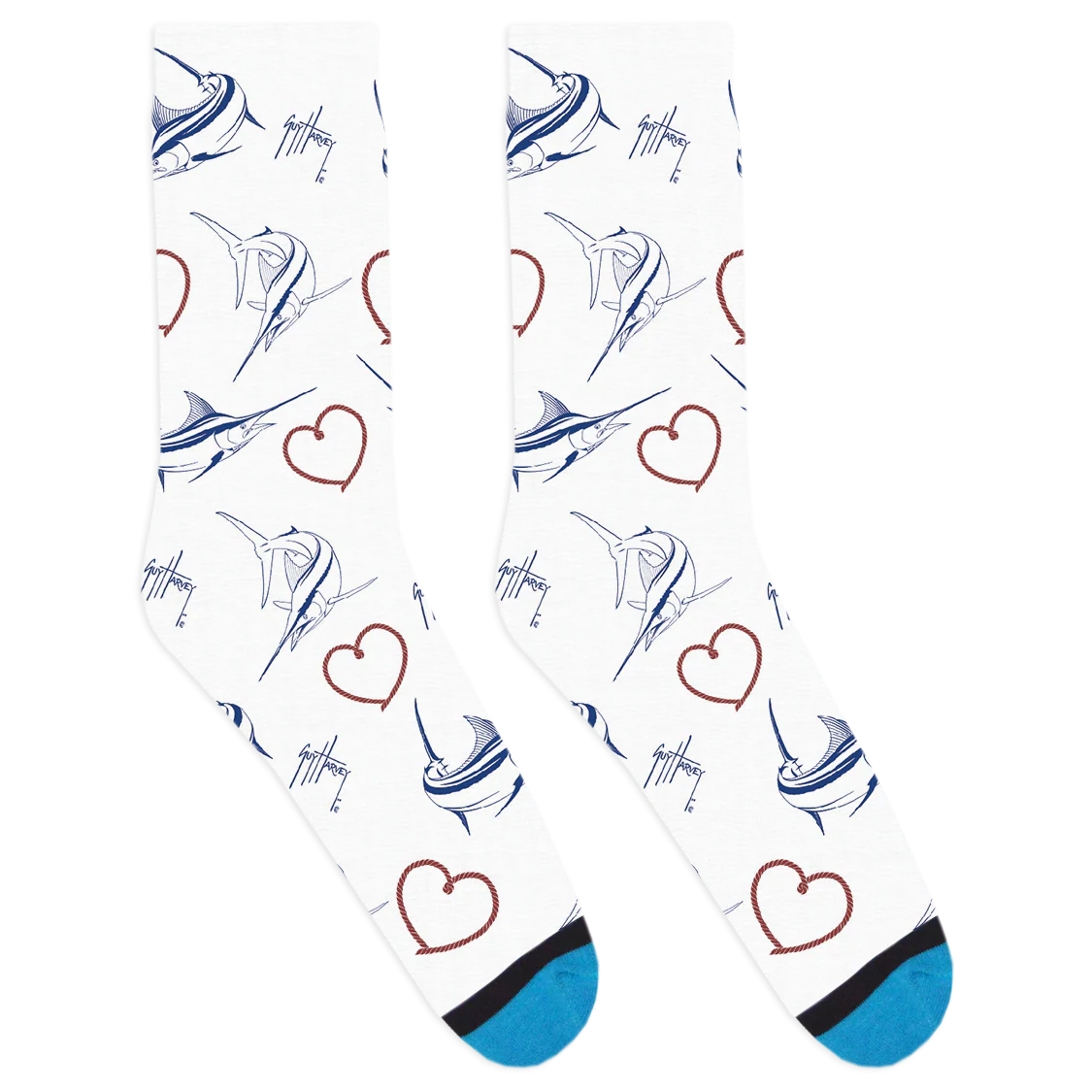 Guy Harvey 2021 Valentine's Day Sock