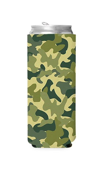 Green Camo Predesigned Can Cooler - Image 2