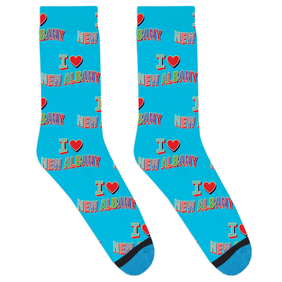 I Heart New Albany Socks