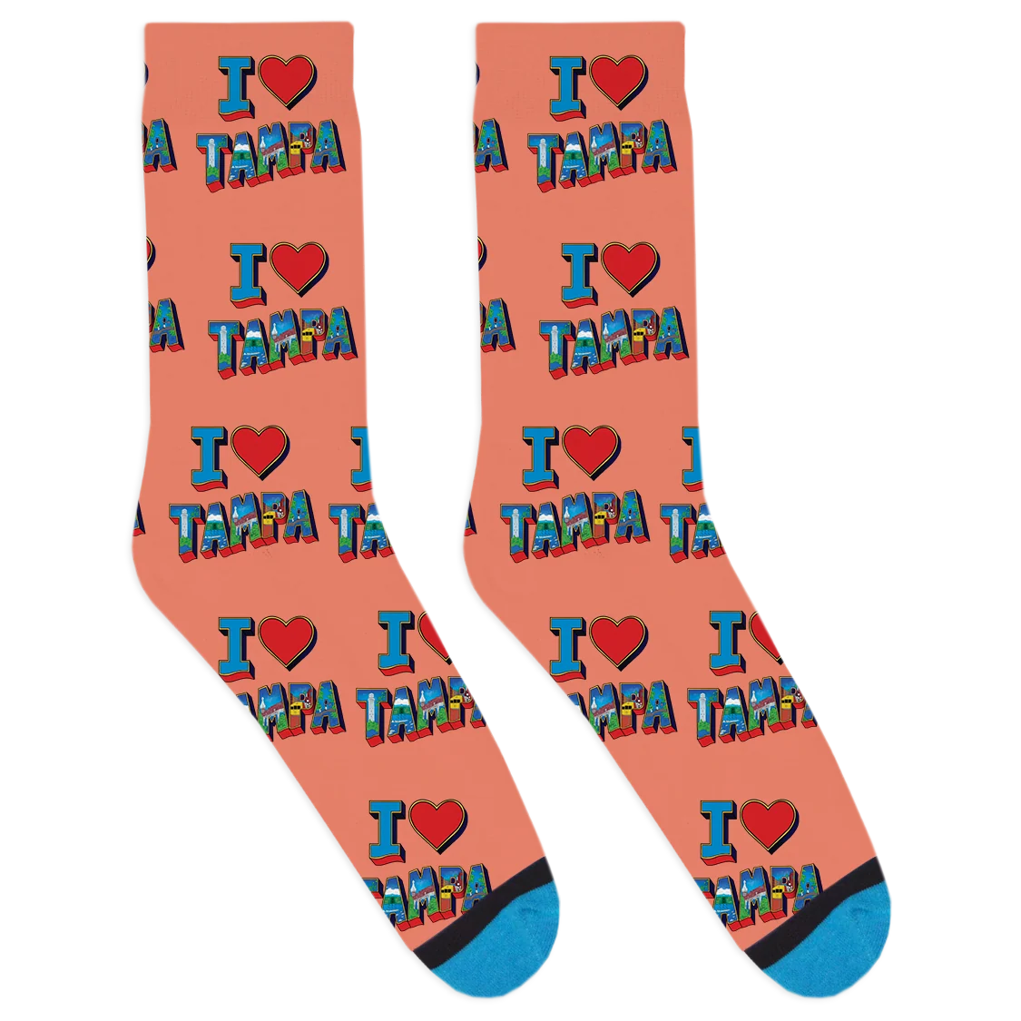 I Heart Tampa Socks - Image 3