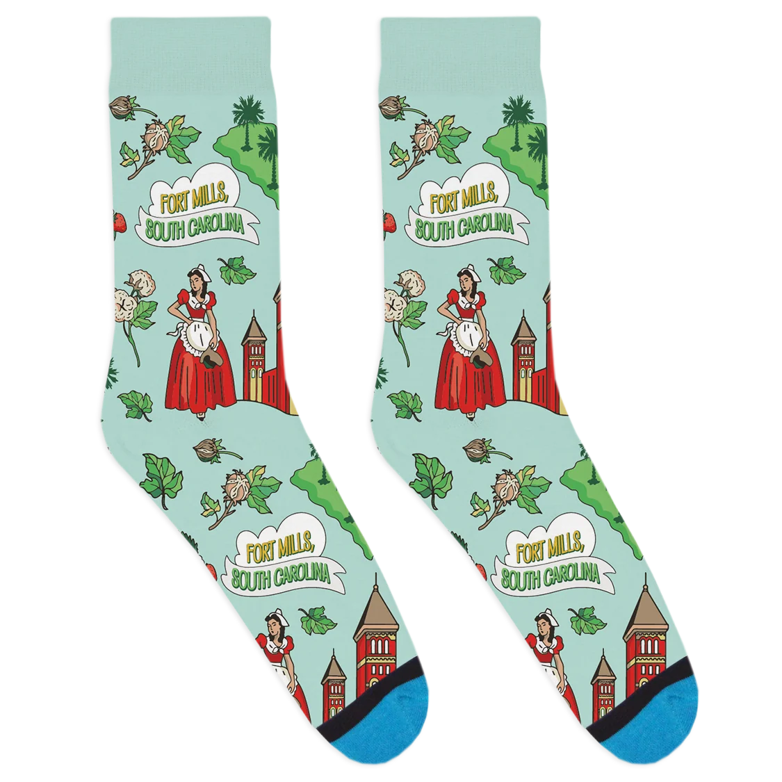 Local Landmarks - Fort Mills Socks