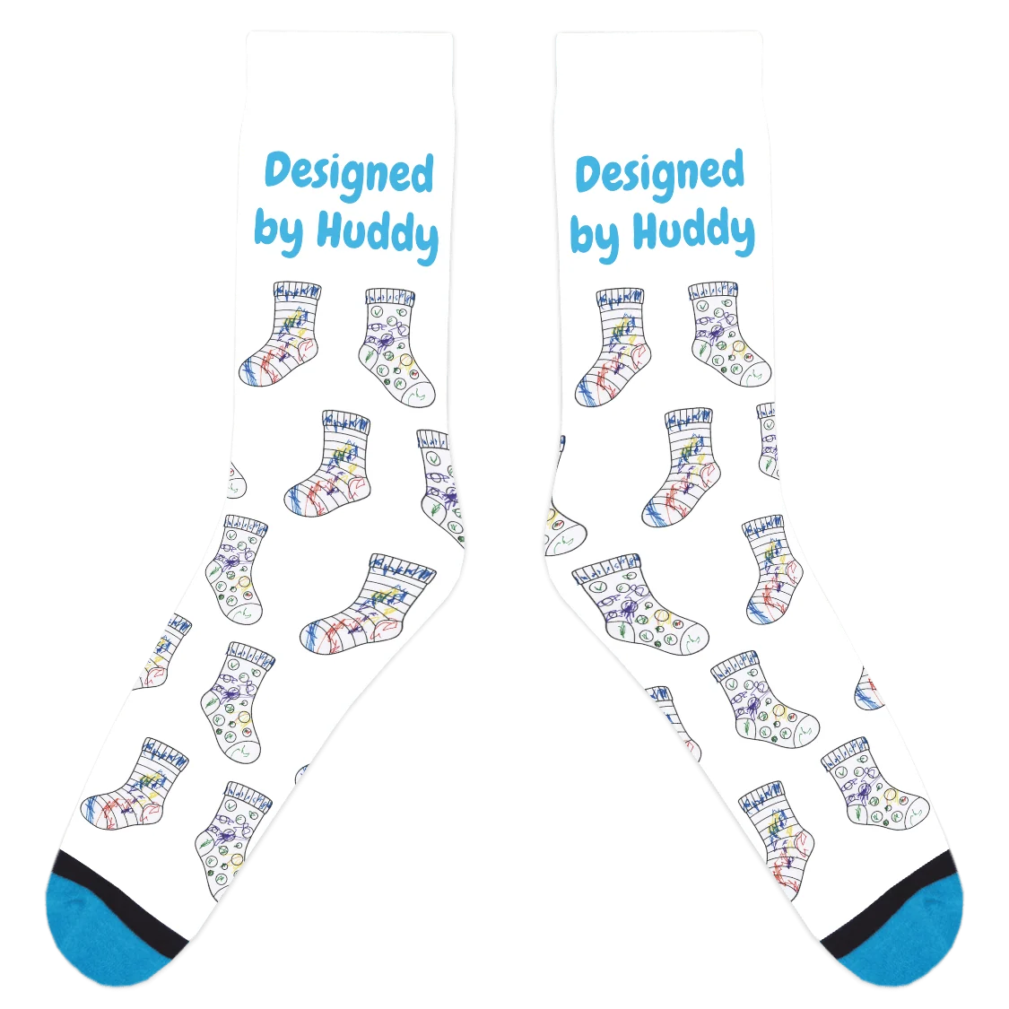 Mismatched Coloring Socks - Designed by Huddy - Image 11