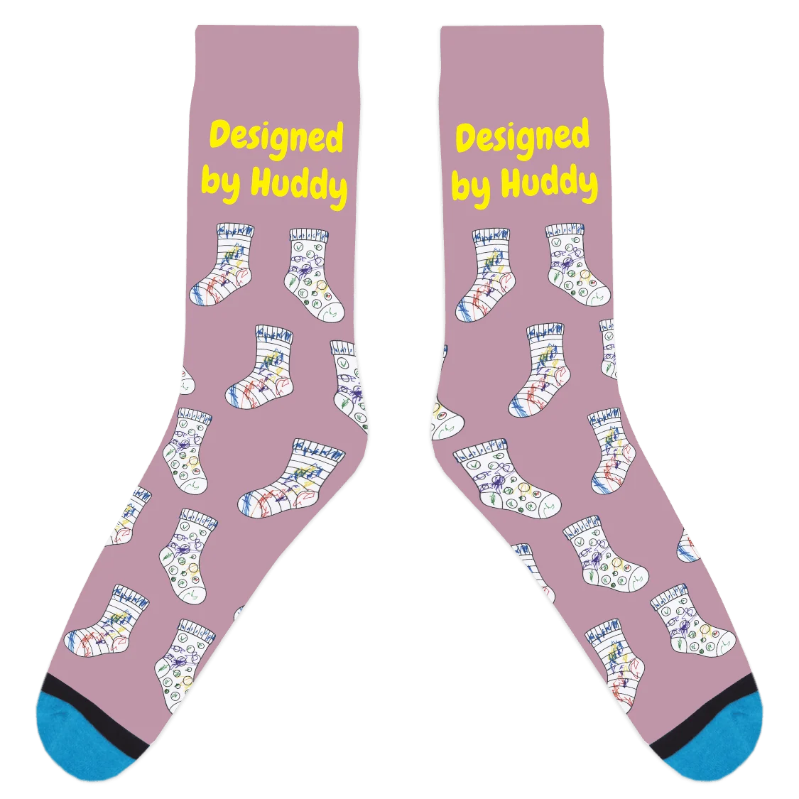 Mismatched Coloring Socks - Designed by Huddy - Image 13