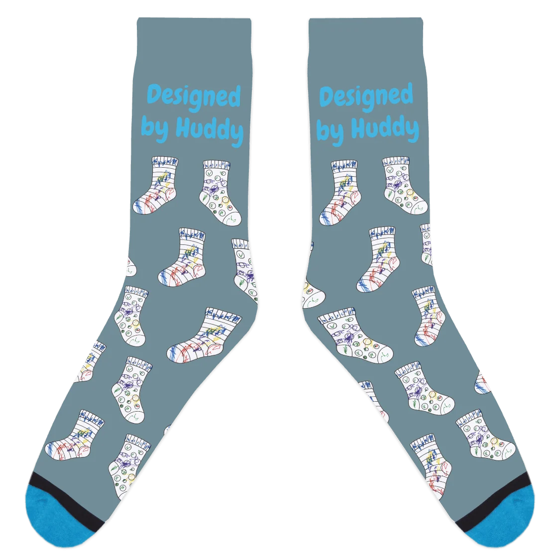 Mismatched Coloring Socks - Designed by Huddy - Image 14