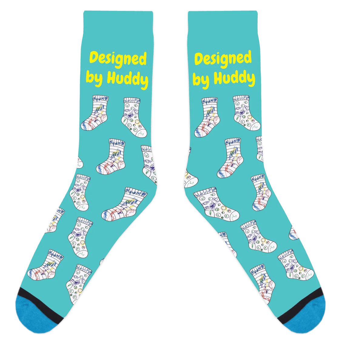 Mismatched Coloring Socks - Designed by Huddy - Image 15