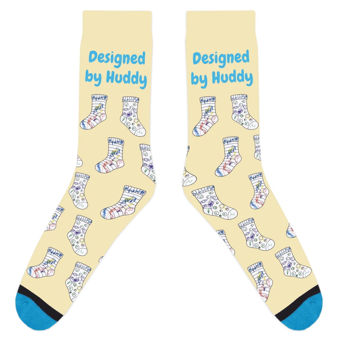 Mismatched Coloring Socks - Designed by Huddy - Image 16