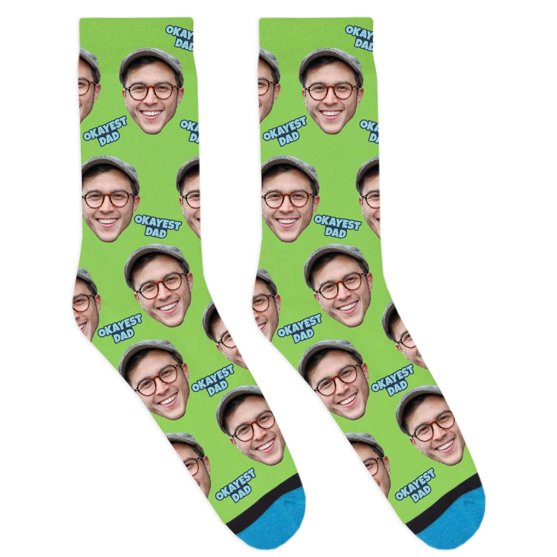 Custom Okayest Dad Socks - Image 4