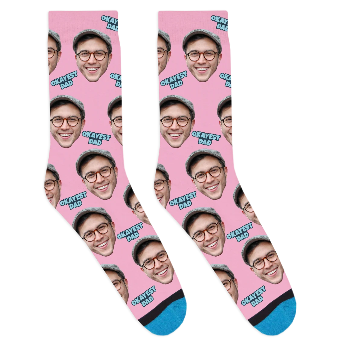 Custom Okayest Dad Socks - Image 8