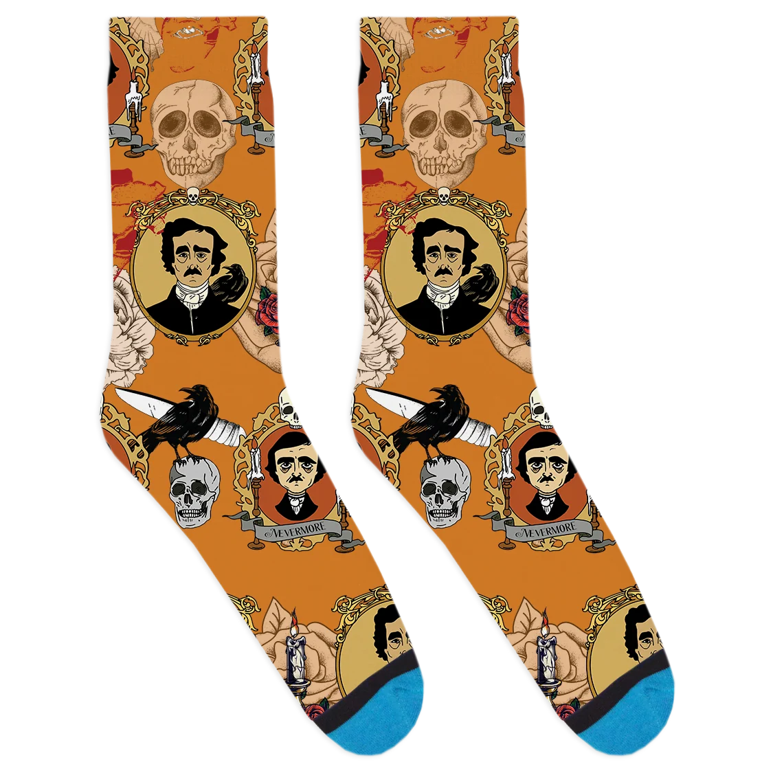 Portrait of Edgar Allan Poe Socks - Image 2