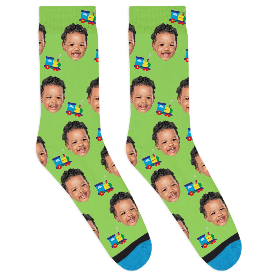 Custom Toy Train Socks - Image 4